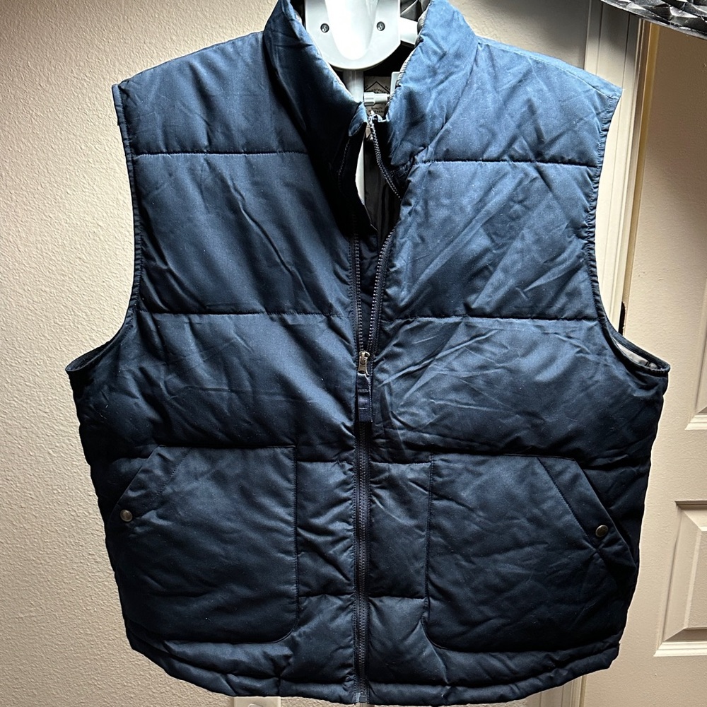 St. John's Bay Dark Blue Quilted Vest